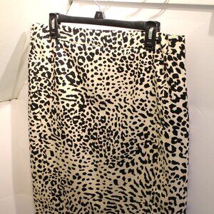 Loft Size 12 Animal Print Pencil Skirt